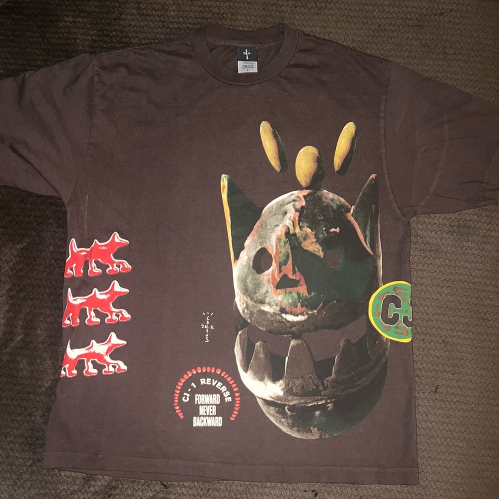 Travis Scott NEVER BACKWARD TSHIRT BROWN